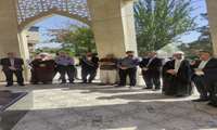 آیین غبارروبی مزار شهدای دانشگاه علوم پزشکی ایران با حضور جمعی کارکنان و مدیران در روزهای پایانی هفته دفاع مقدس برگزار شد