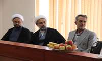 مراسم معارفه حجت‌الاسلام و المسلمین شجاع به عنوان رابط دفتر نهاد مقام معظم رهبری در دانشکده مدیریت و پرستاری 